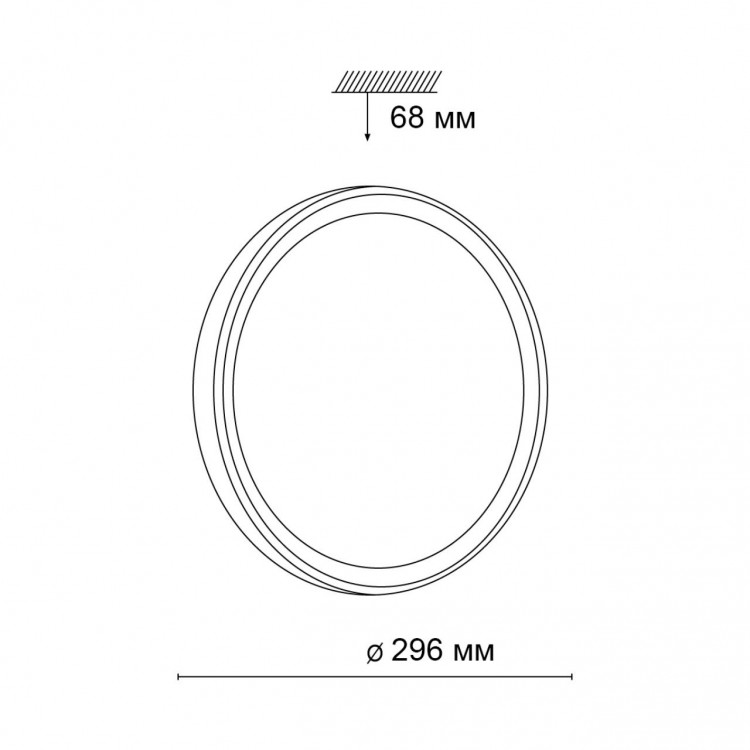 3065/18LD VASTA LED SN 041 Светильник пластик/черный LED 18Вт 4000K D300 IP43 датчик движения TASTA