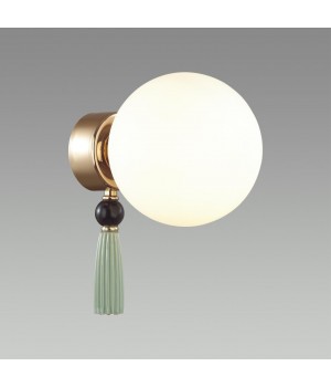 5405/1W MODERN ODL_EX23 35 золотой/черный/зеленый/белый матовый металл/керамика/стекло Бра E14 1*40W PALLE-foto3