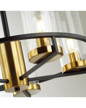 4817/5 COUNTRY ODL21 483 черный/золотой/прозрачный Люстра E27 5*60W KAVO-foto7