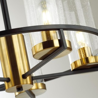4817/5 COUNTRY ODL21 483 черный/золотой/прозрачный Люстра E27 5*60W KAVO-foto7