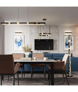 4991/9WL L-VISION ODL23 381 черный/золотой/металл/акрил Бра LED 9W 3000K FIERRO-foto4