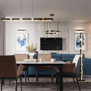 4991/9WL L-VISION ODL23 381 черный/золотой/металл/акрил Бра LED 9W 3000K FIERRO-foto4