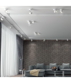 358778 PORT NT21 093 белый Светильник трековый однофазный трехжильный IP20 LED 15W 4000K 1300Лм 100-265V GRODA-foto3