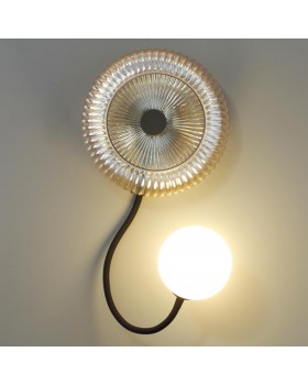 5013/1WD MODERN ODL23 511 черный/янтарный/белый матовый металл/стекло Бра G9 LED 7W BUNY-foto5