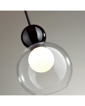 5021/1 MODERN ODL23 293 черный/прозрачный/белый матовый металл/стекло Подвес G9 LED 5W BLACKY-foto5
