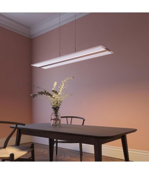 358445 OVER NT20 135 серебро Подвесной диммируемый светильник IP20 LED 3000~6000К ITER-foto3