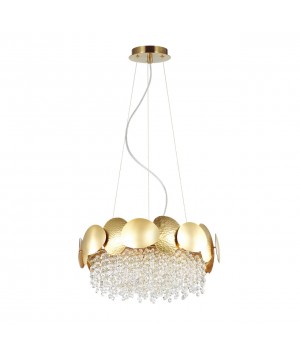 4636/4 CLASSIC ODL20 445 золото/хрусталь/металл Люстра E14 4*40W 220V ULLA-foto5