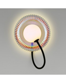 5013/1WB MODERN ODL23 511 черный/разноцветный/белый матовый металл/стекло Бра G9 LED 7W BUNY-foto3