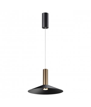 358985 OVER NT22 159 бронза светлая/черный Светильник светодиодный накладной, провод 2м IP20 LED 4000K 15W 220V ALBA-foto4