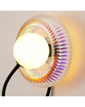 5013/1WB MODERN ODL23 511 черный/разноцветный/белый матовый металл/стекло Бра G9 LED 7W BUNY-foto6