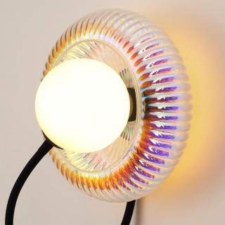 5013/1WB MODERN ODL23 511 черный/разноцветный/белый матовый металл/стекло Бра G9 LED 7W BUNY-foto6