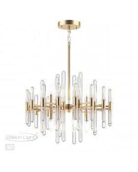 4988/8 HALL ODL22 387 золотой/стекло Люстра E14 8*40W STIKA-foto5