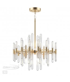 4988/8 HALL ODL22 387 золотой/стекло Люстра E14 8*40W STIKA-foto5