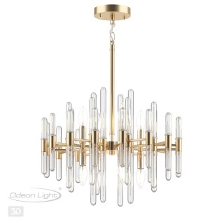 4988/8 HALL ODL22 387 золотой/стекло Люстра E14 8*40W STIKA-foto5