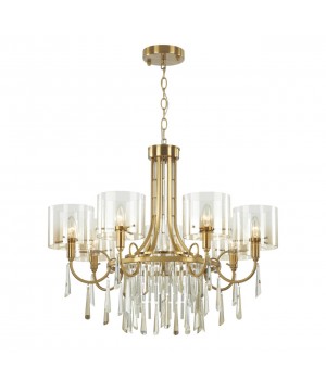 4886/7 HALL ODL_EX23 41 бронзовый/янтарн./металл/стекло Люстра E14 7*40W NICOLE-foto6