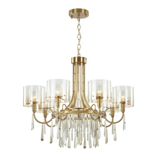 4886/7 HALL ODL_EX23 41 бронзовый/янтарн./металл/стекло Люстра E14 7*40W NICOLE-foto6