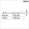 358819 SPOT NT22 262 черный Встраиваемый светодиодный светильник IP20 LED 4000K 36W 220V ITER