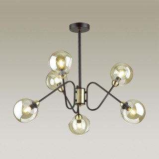 4518/6C LOFTI LN20 200 черный, бронза Люстра потолочная E14 6*40W 220V TIANA-foto3