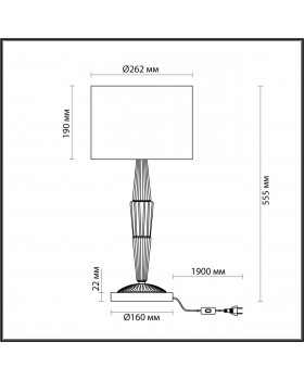 5403/1T CLASSIC ODL_EX23 33 бронзовый/светло-коричневый/кремовый металл/керамика/ткань Настольная лампа E27 1*60W LATTE-foto2