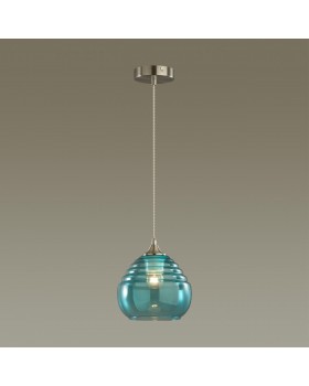 5287/1 SUSPENTIONI LN23 137 никель, голубой Подвес E27 1*60W 220V LESTER-foto3