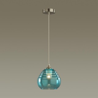 5287/1 SUSPENTIONI LN23 137 никель, голубой Подвес E27 1*60W 220V LESTER-foto3