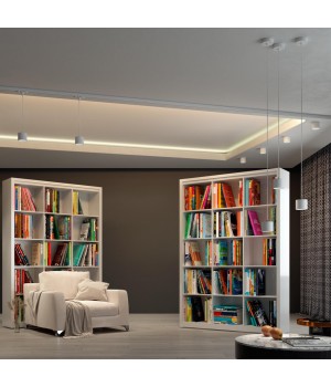 358793 OVER NT21 185 белый Светильник накладной светодиодный, длина провода 2м IP20 LED 15W 4000K 1600Лм 110-265V BIND-foto3