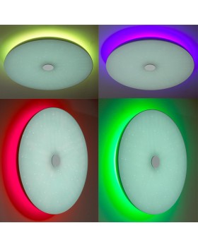 4629/EL VASTA LED SN 047 св-к ROKI muzcolor пластик LED 72Вт 3000-6500К D600 IP20 пульт ДУ/динамики-foto3