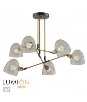 4434/6C MODERNI LN20 171 коричневый, латунь, стекло Люстра потолочная E14 6*40W 220V NOAH-foto5