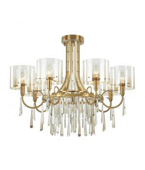 4886/7 HALL ODL_EX23 41 бронзовый/янтарн./металл/стекло Люстра E14 7*40W NICOLE-foto5