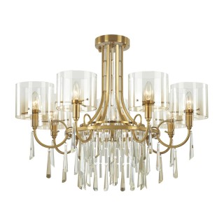 4886/7 HALL ODL_EX23 41 бронзовый/янтарн./металл/стекло Люстра E14 7*40W NICOLE-foto5