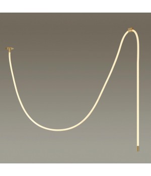 4399/40CL HIGHTECH ODL23 103 ант.бронза/металл/канат Потолочный св-к встраиваемый (2 крепления и крючок в комплекте) IP20 LED 40W 1580Лм 3000K CORDA-foto3