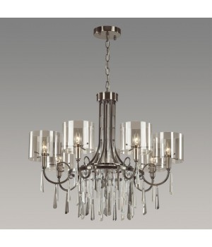 4890/7 HALL ODL_EX23 43 черный хром/дымчатый/ металл/стекло Люстра E14 7*40W NICOLE-foto3