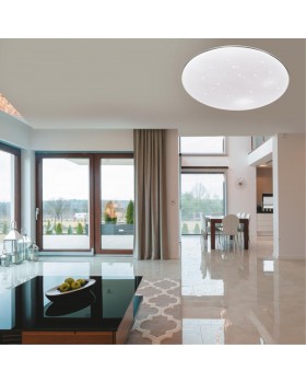 2052/DL PALE SN 090 Светильник пластик/белый/хром LED 48Вт 4000K D410 IP43 ABASI-foto3