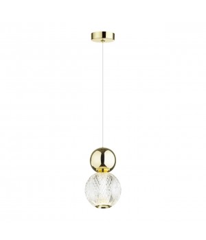 5008/7L L-VISION ODL23 419 золотой/прозрачный/металл/акрил Подвес LED 7W 4000K 350Лм CRYSTAL-foto4