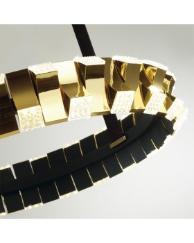 4993/80L L-VISION ODL23 375 золотой/черный Люстра LED 80W 3000K ASTURO-foto6