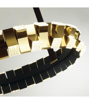 4993/80L L-VISION ODL23 375 золотой/черный Люстра LED 80W 3000K ASTURO-foto6