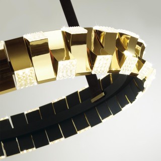 4993/80L L-VISION ODL23 375 золотой/черный Люстра LED 80W 3000K ASTURO-foto6