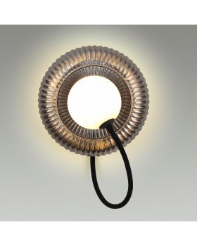 5013/1WA MODERN ODL23 511 черный/дымчатый/белый матовый металл/стекло Бра G9 LED 7W BUNY-foto3
