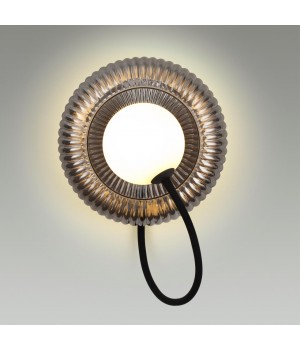 5013/1WA MODERN ODL23 511 черный/дымчатый/белый матовый металл/стекло Бра G9 LED 7W BUNY-foto3