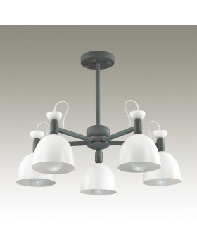 3687/5C MODERNI LN18 104 серый Люстра на штанге E27 5*40W 220V FIONA-foto4