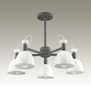 3687/5C MODERNI LN18 104 серый Люстра на штанге E27 5*40W 220V FIONA-foto4