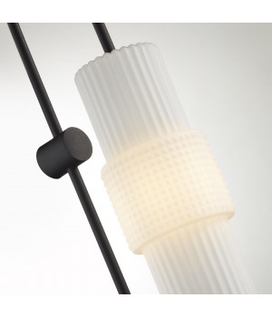 5017/1W MODERN ODL23 335 черный/белый матовый металл/стекло Бра E14 1*40W PIMPA-foto5