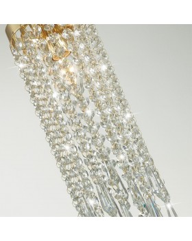 5028/1 MODERN ODL23 431 золотой/прозрачный металл/хрусталь Подвес E14 1*40W CHOKKA-foto5