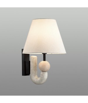 5410/1W MODERN ODL_EX23 31 черный матов./бежевый металл/полирезин/ткань Бра E14 1*40W BAGEL-foto3