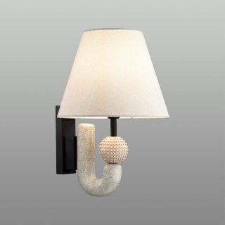 5410/1W MODERN ODL_EX23 31 черный матов./бежевый металл/полирезин/ткань Бра E14 1*40W BAGEL-foto3