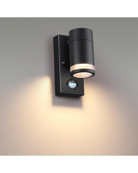 6605/1W HIGHTECH ODL23 563 черный/металл/пвх стойкий к УФ излучению Настенный св-к IP44 LED GU10 7W MOTTO-foto3