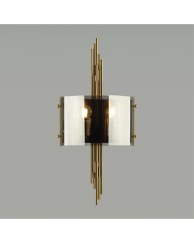 4895/2WA MODERN ODL_EX23 37 бронзовый/дымчатый/металл/стекло Бра E27 2*40W MARGARET-foto3