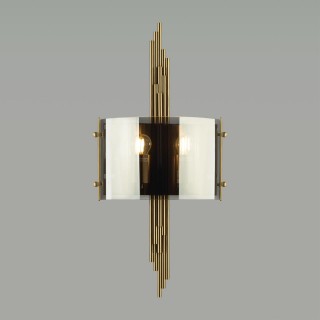 4895/2WA MODERN ODL_EX23 37 бронзовый/дымчатый/металл/стекло Бра E27 2*40W MARGARET-foto3