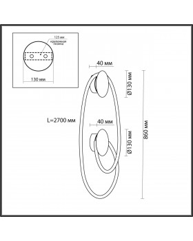 4398/30WL HIGHTECH ODL23 101 черный/металл/канат Настенный св-к IP20 LED 25W 3000K CORDA-foto2