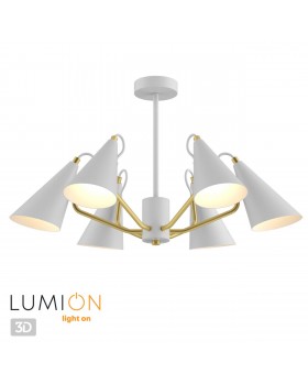 4439/6C MODERNI LN20 138 белый, золотой Люстра потолочная E14 6*40W 220V WATSON-foto5